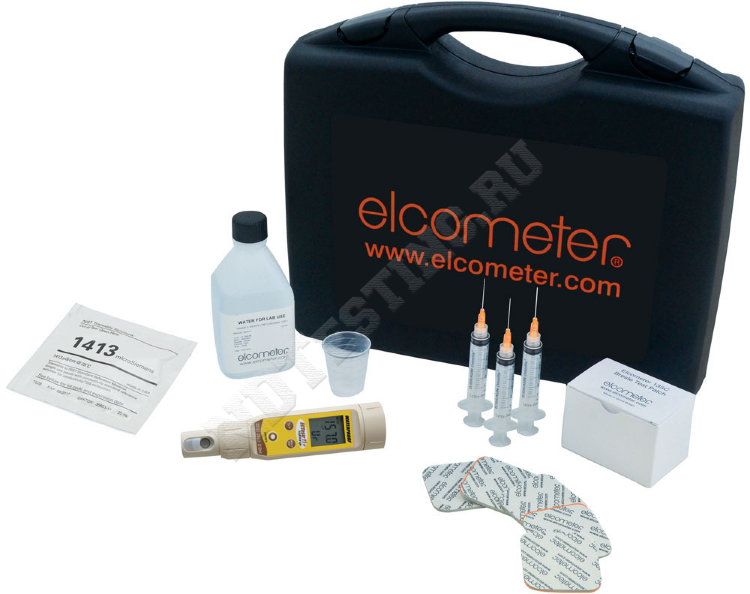 Набор Elcometer 138E с пластырями Bresle для измерения загрязненности солями