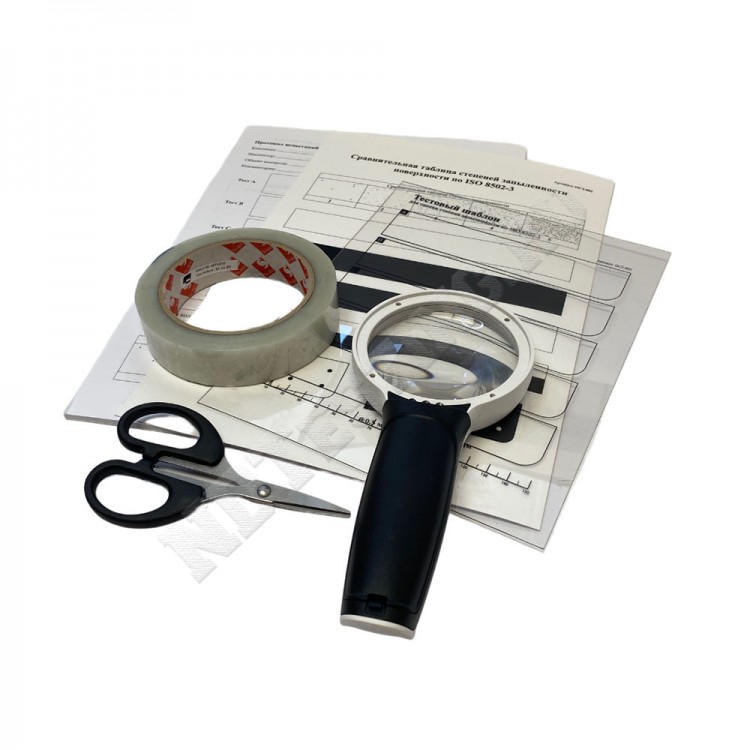 Набор с лентой ОСЗ-8502 Dust Test Kit для определения степени запыленности поверхности по ISO 8502-3